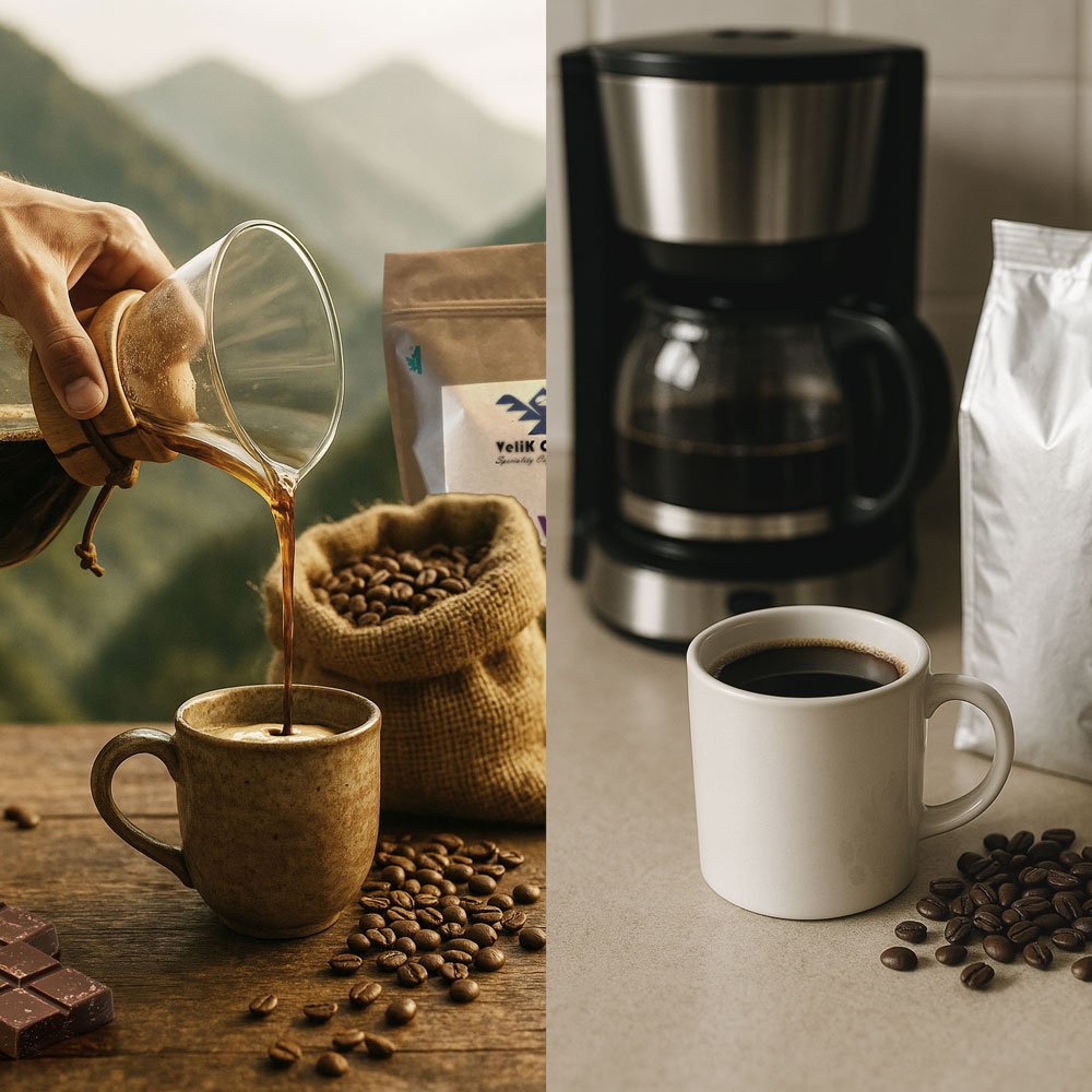 Speciality vs Commercial Coffee: explore the key differences in quality, flavour, and sourcing to understand what’s really in your cup.